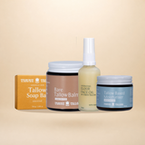 Gentle Skin Set - Sensitive Skin Soap, Bare Balm, Elixir Face Oil and Unscented Moisturiser