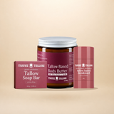 Body Ritual Set - Gentle Exfoliating Soap, Body Butter and Vanilla Wood Deodorant